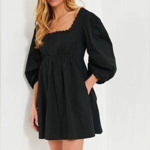 Tuckernuck Pomander place Jenny corset cotton mini dress Ladies size xs Black